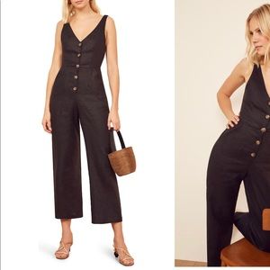 Reformation Vera linen jumpsuit